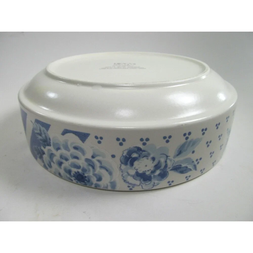 Mikasa Intaglio Blue Sonata Round Serving Vegetable Bowl 8